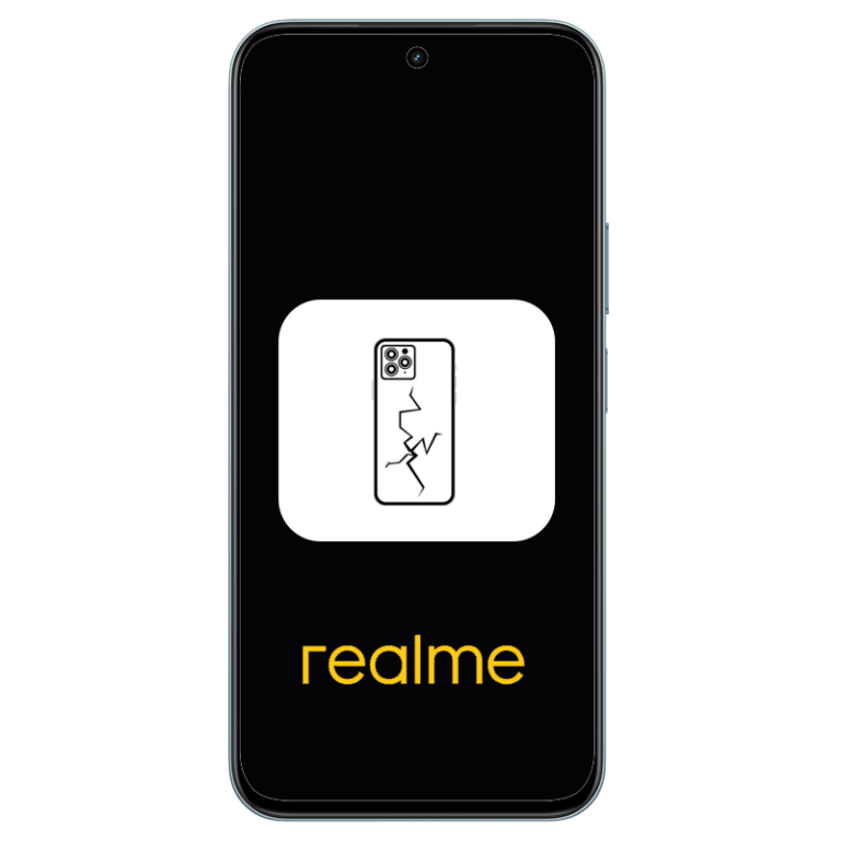 Realme Mobile Back Glass Broken, Realme Mobile Back Housing Damage