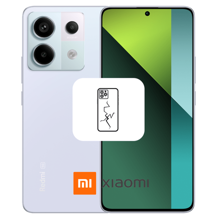 xiaomi mobile back glass broken, damage, cracked